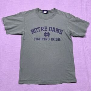 Notre Dame Fighting‎ Irish MV Sport T Shirt Mens Small Collegiate Gray